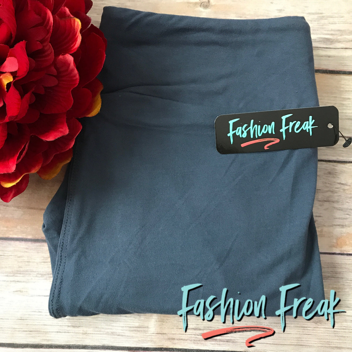 Fashion Freak Exclusive Leggings | Charcoal Blue | Yoga Waistbands for ultimate comfort!