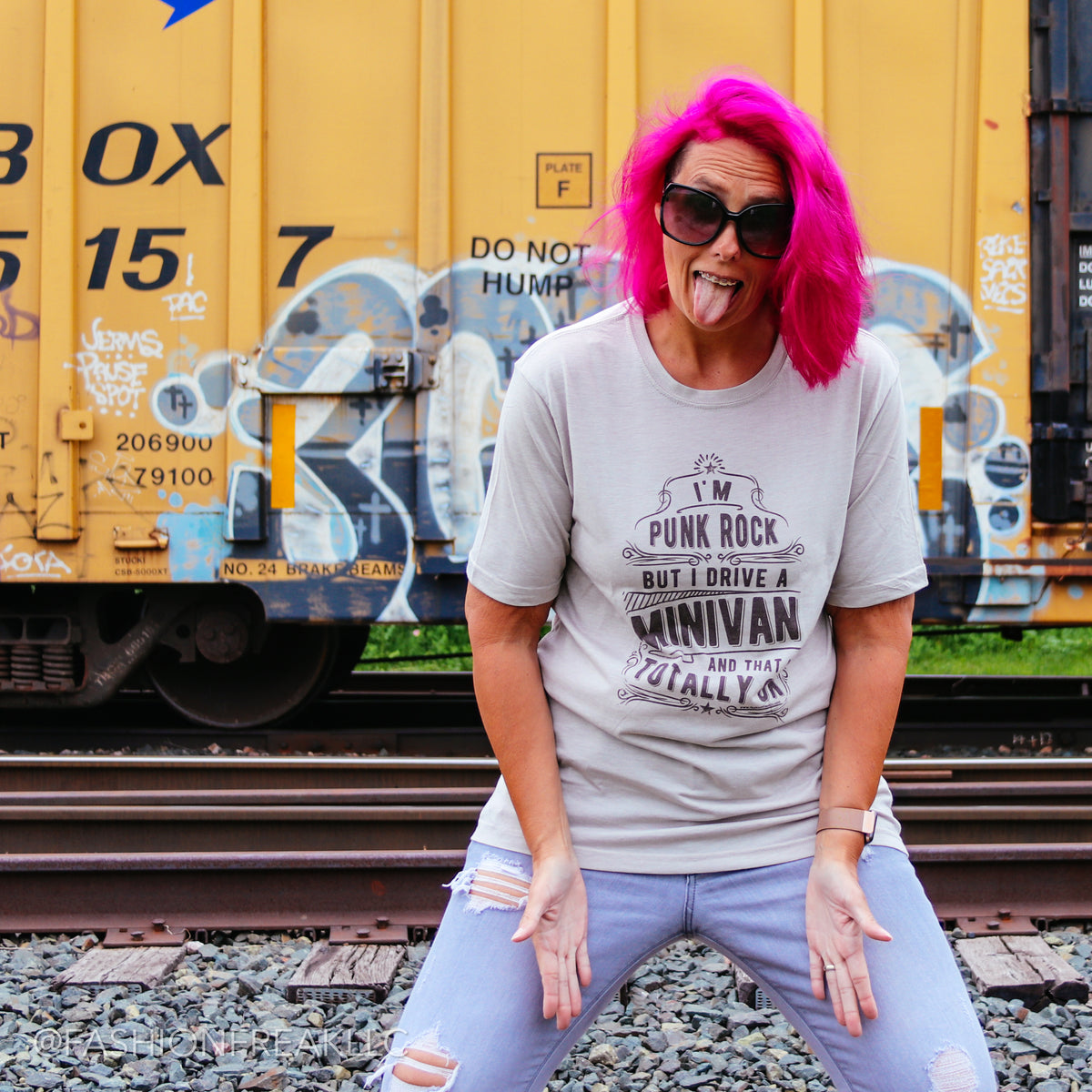 Punk Mom stuck in suburbia trying to survive on sassery and jackassery while being a cool mom driving a minivan. Apple Valley, MN Sarcastic Rebel Mom on a mission to empower women to be themselves unapologetically. Fashion Freak LLC