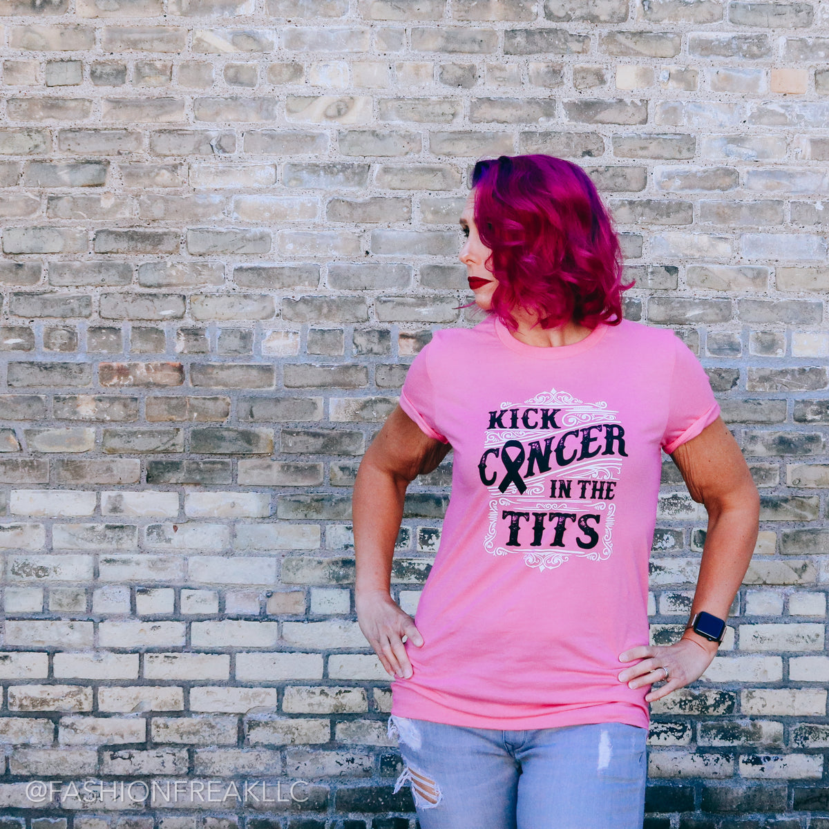 Rebel Moms Kick Cancer in the Tits - Be a survivor check them early, donation with every purchase. midwest punk mom on a mission. naomi wierby fashion freak llc
