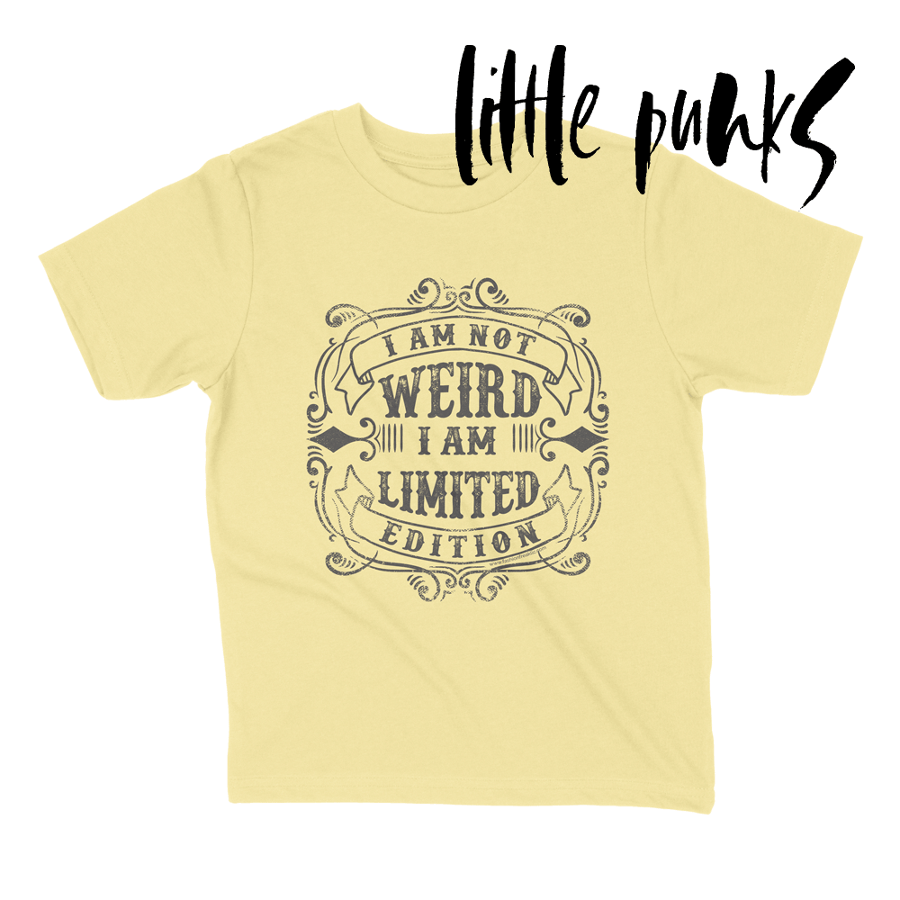 I'm not weird, I'm limited edition exclusive Graphic T by Fashion Freak LLC | Unisex Kids Yellow