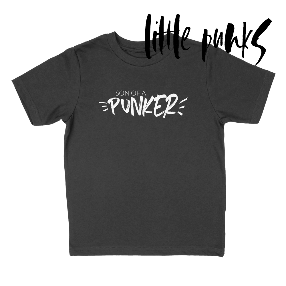 Son of a Punker | Charcoal Grey | Crew Neck | Little Punks Kids Line