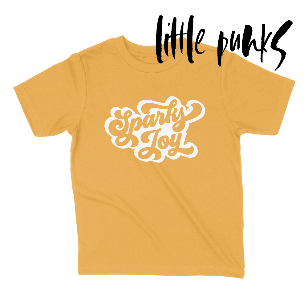 Sparks Joy | Orange | Little Punks Kids Line Graphic Tee | Apple Valley, MN