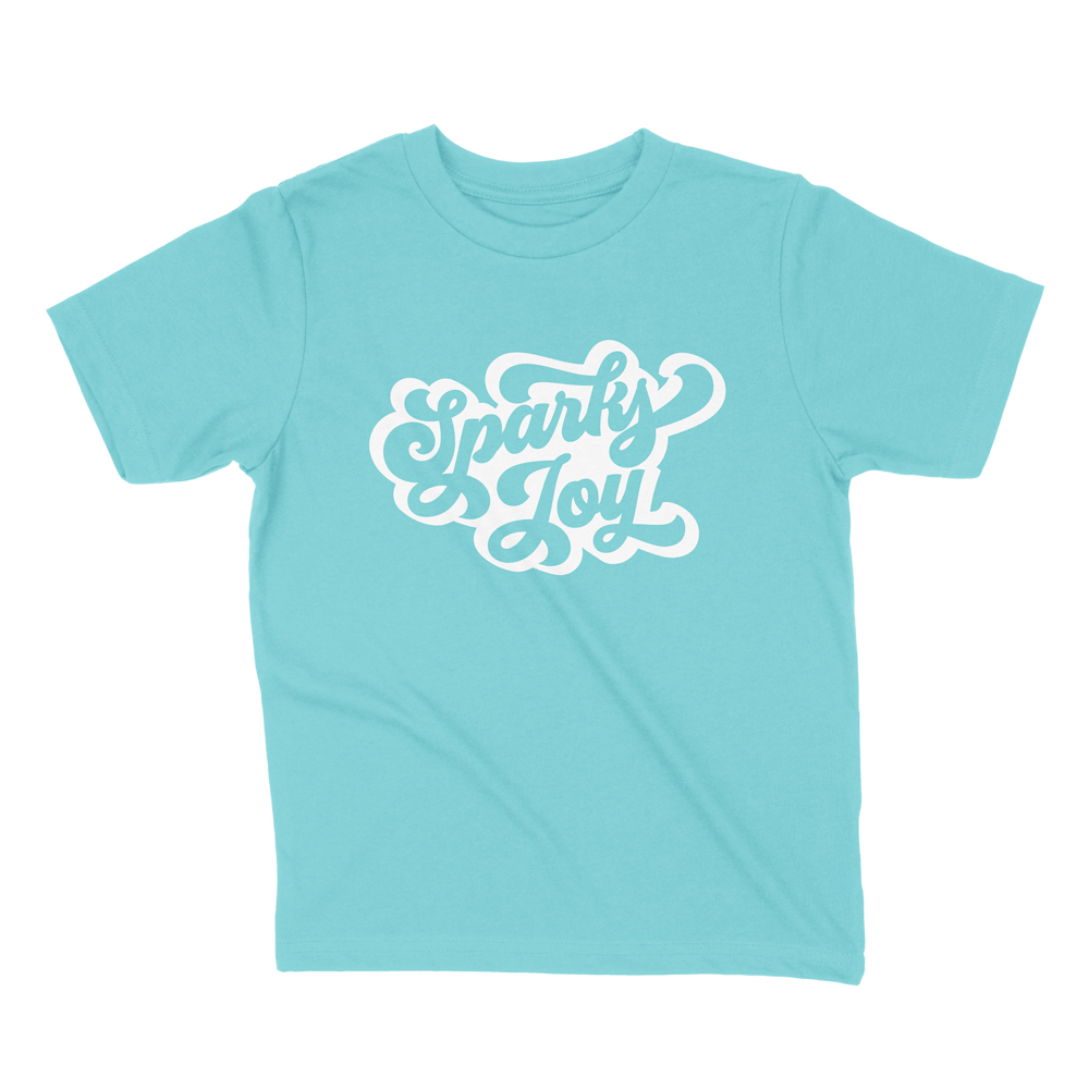 Sparks Joy | Turquoise | Little Punks Kids Line Graphic Tee | Apple Valley, MN